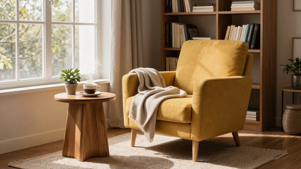 optimal cozy reading spot