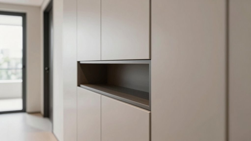optimal hallway cabinet depth