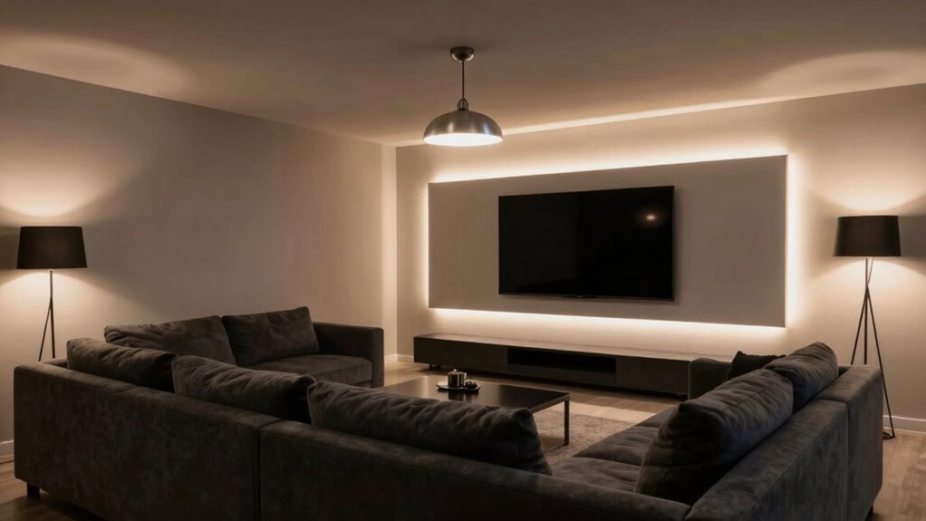 optimal media room lighting