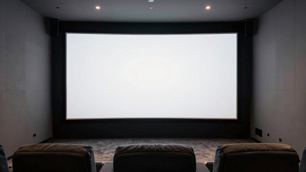 optimal projector screen size