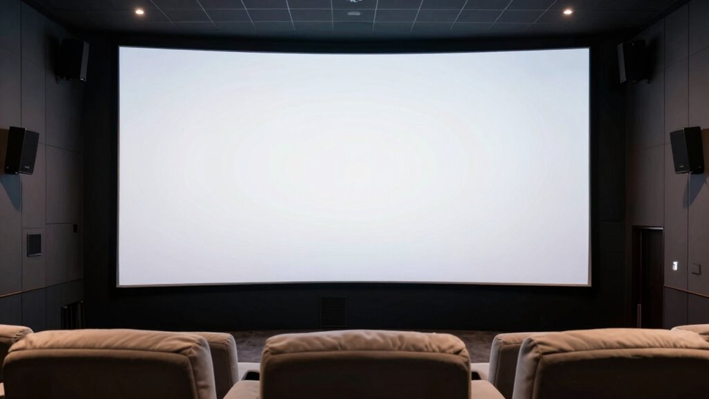 optimal projector screen size