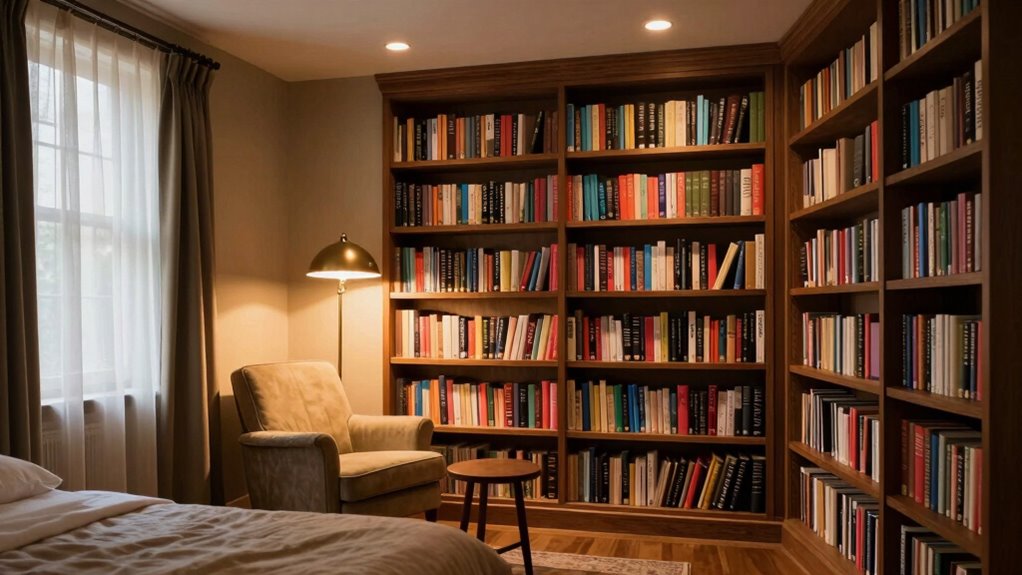 optimal reading room lighting setup