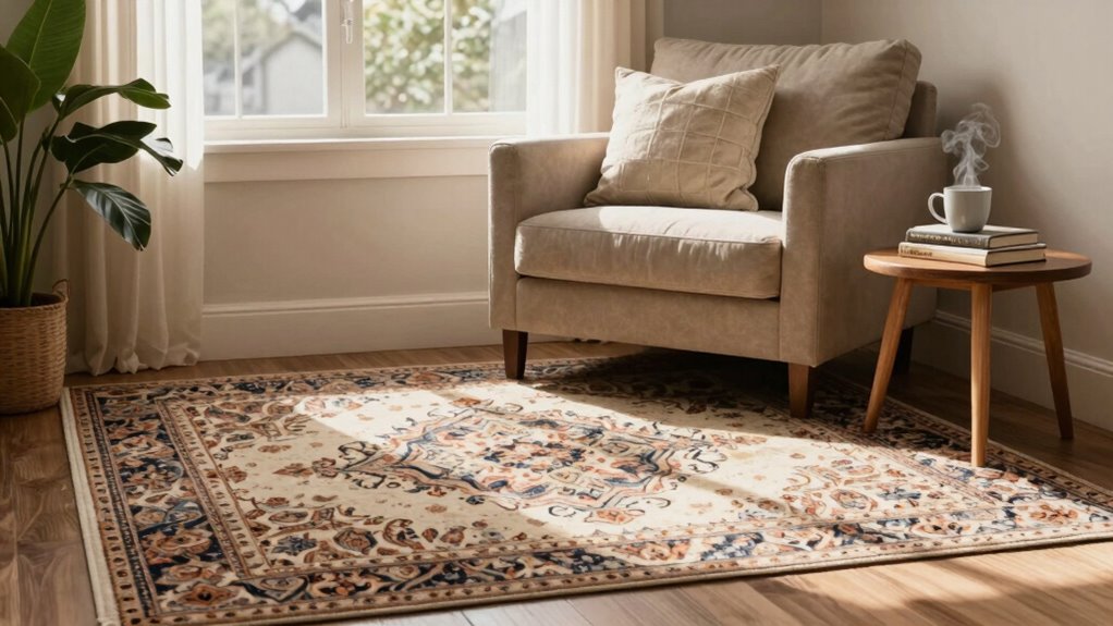 optimal rug size for comfort
