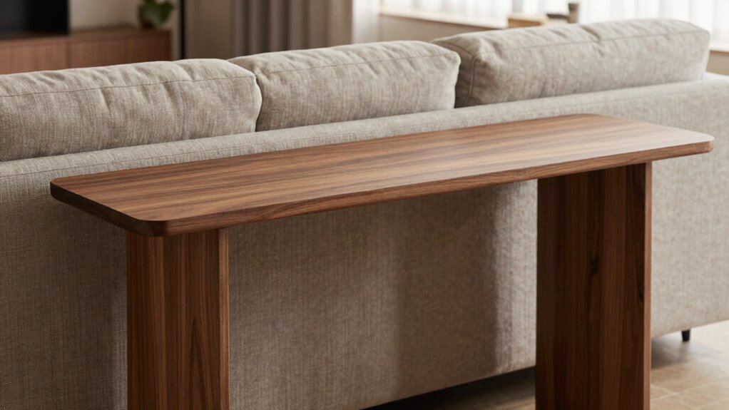 optimal sofa table sizing