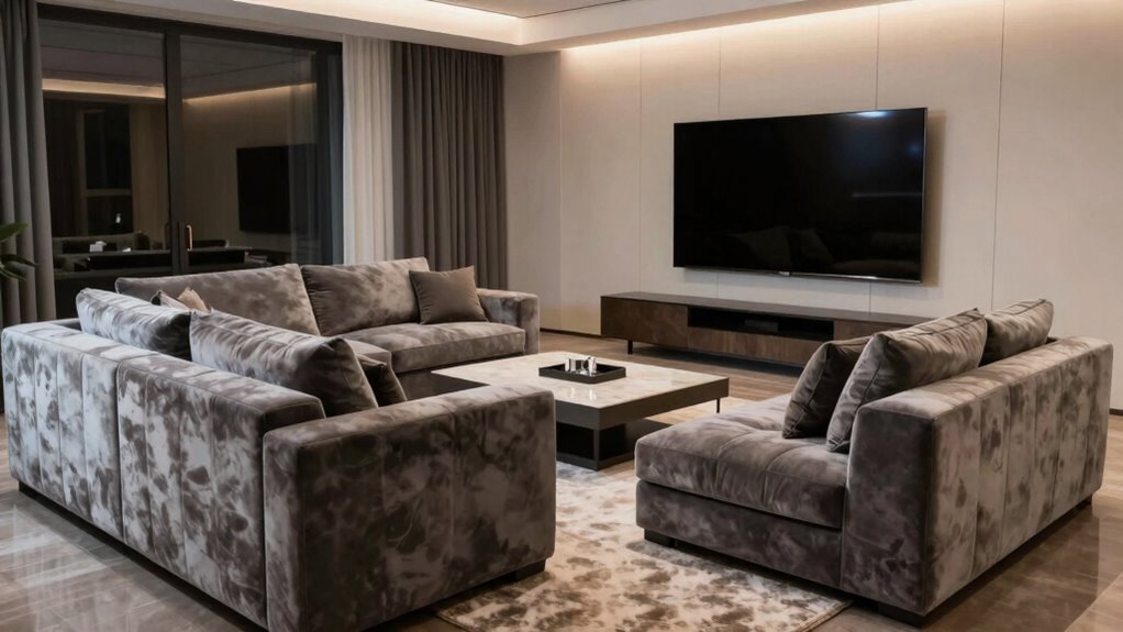 optimal sofa tv positioning