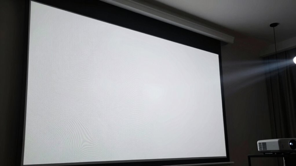 optimize projector screen placement