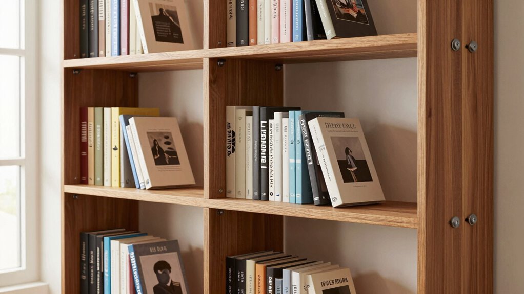 optimize space with sturdy shelves