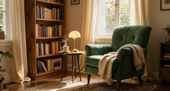 optimized reading corner arrangement