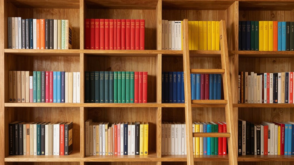 organize books based on space