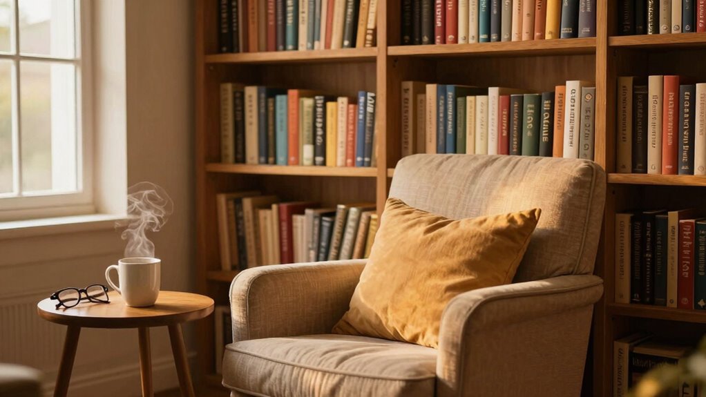 organize shelves for comfort
