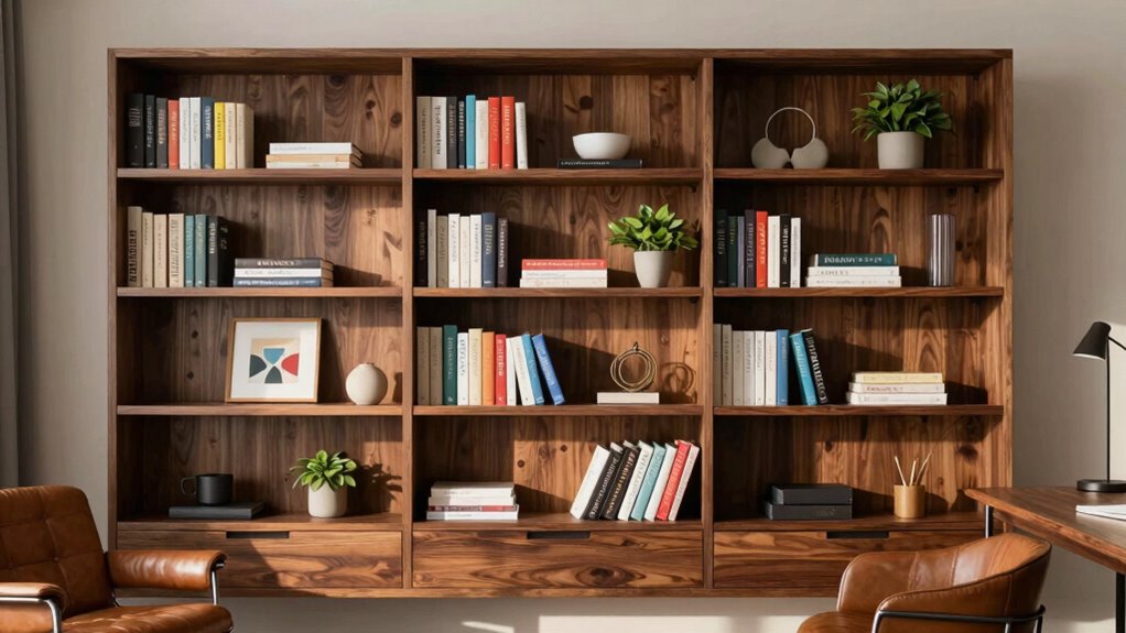 organized home office storage