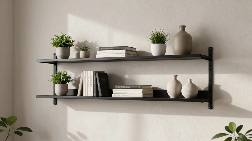 organized stylish shelf display