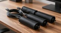 organized workspace with sleeves