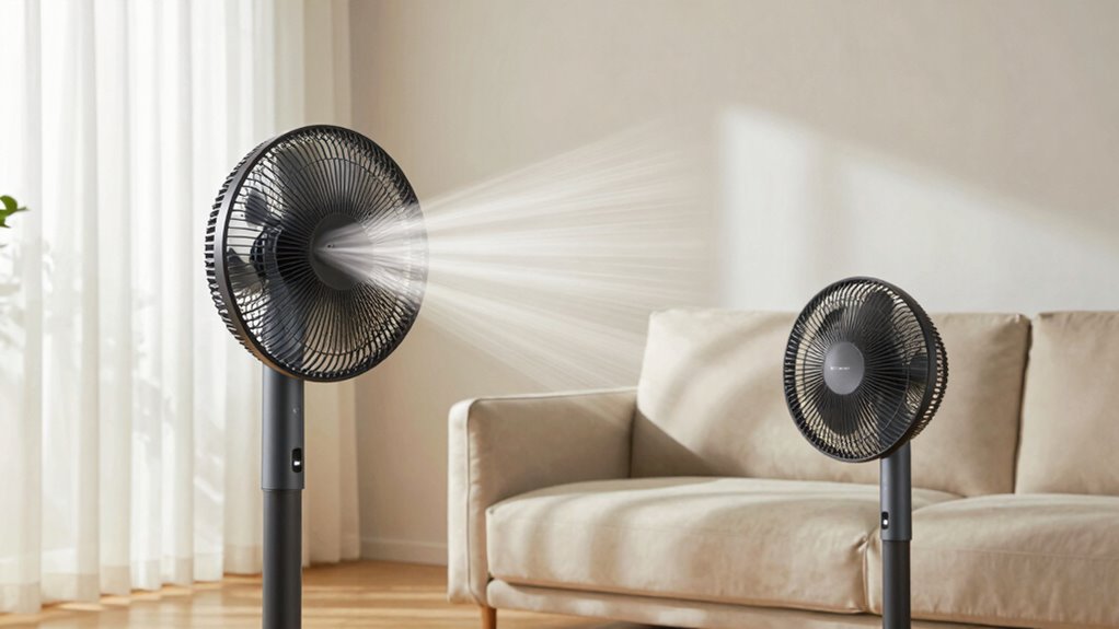 oscillation improves airflow distribution