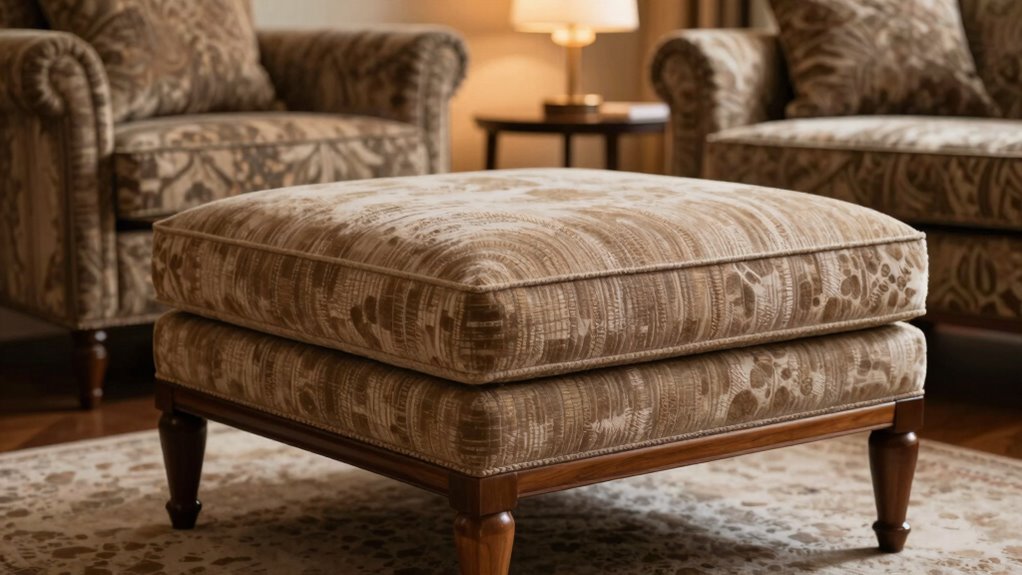 ottoman size enhances comfort
