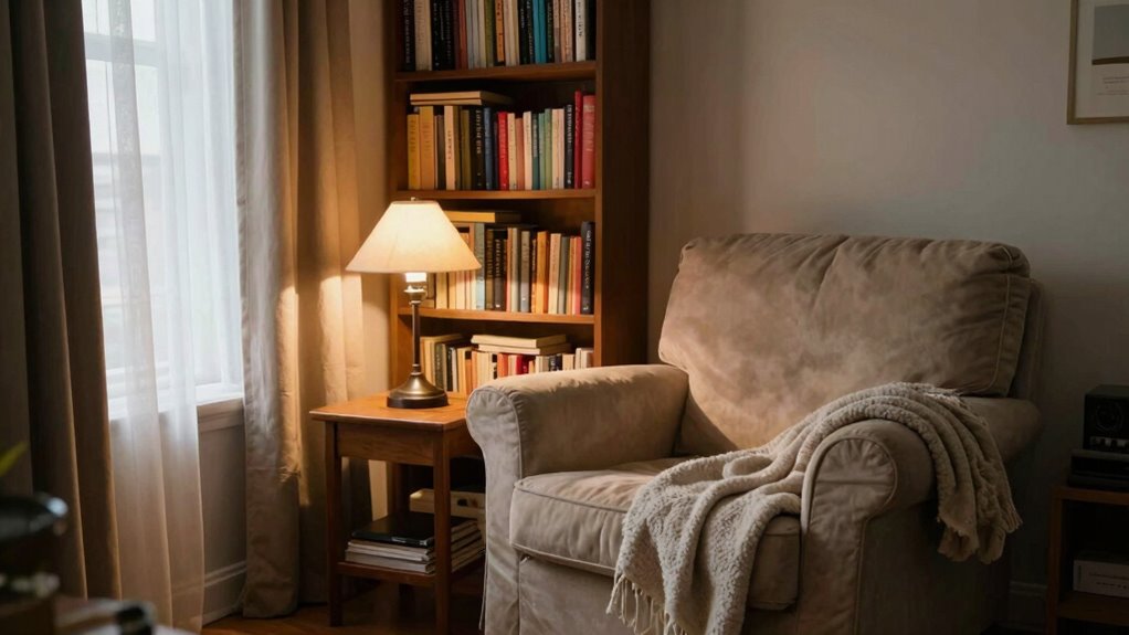 perfect cozy reading nook placement