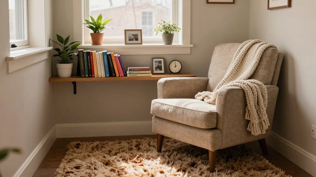 personalized cozy reading nook