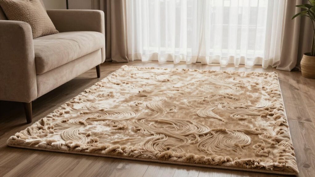 plush rugs enhance sound absorption