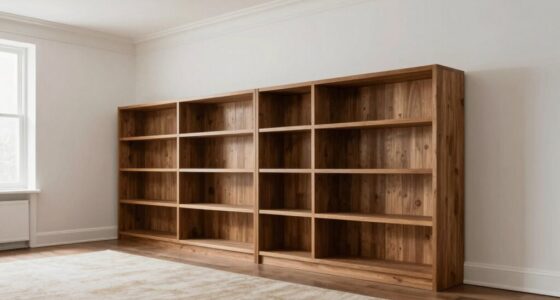 proper bookcase and ceiling clearance