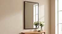 proper entryway mirror sizing