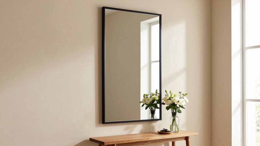 proper entryway mirror sizing