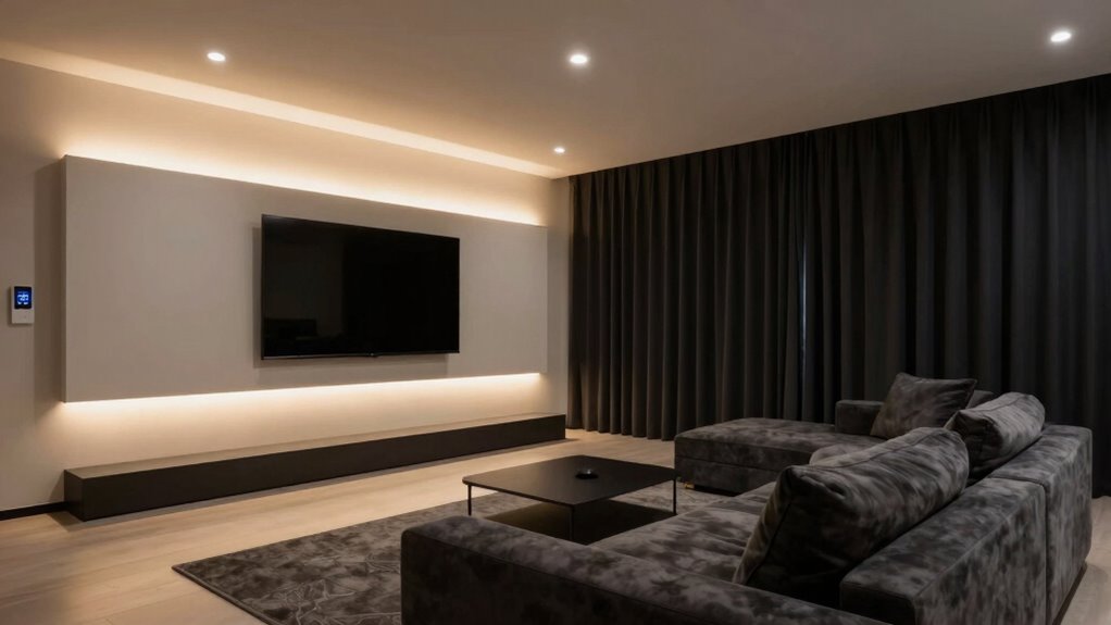 proper media room lighting setup