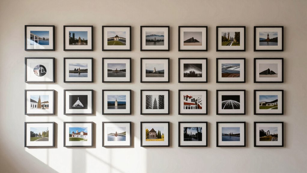 proper spacing enhances gallery displays