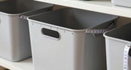 proper storage bin dimensions