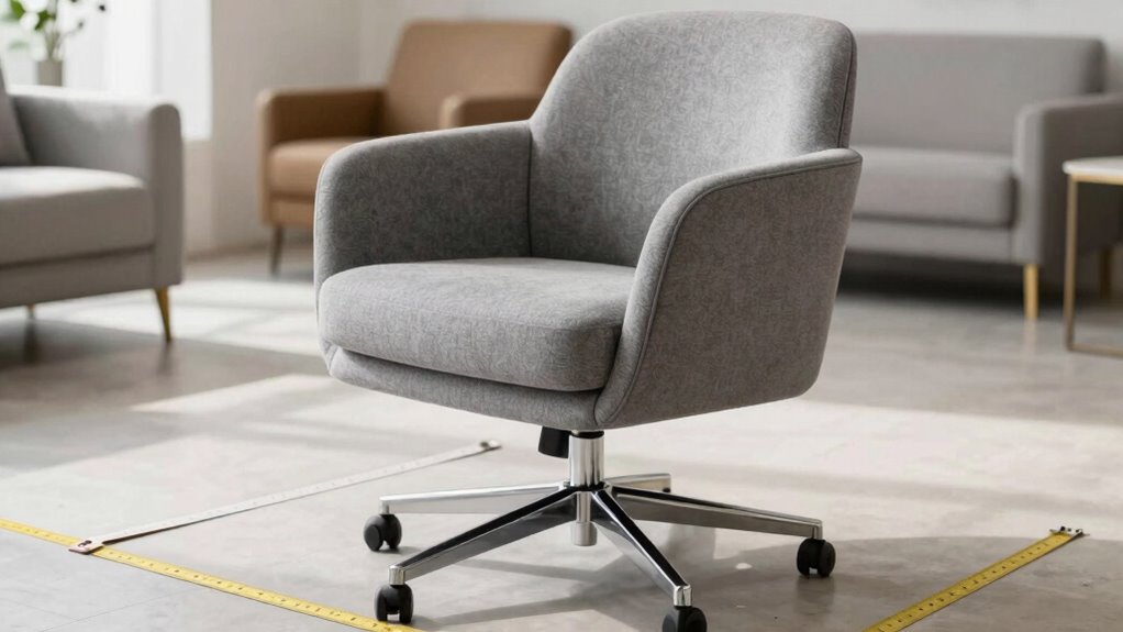 proper swivel chair sizing