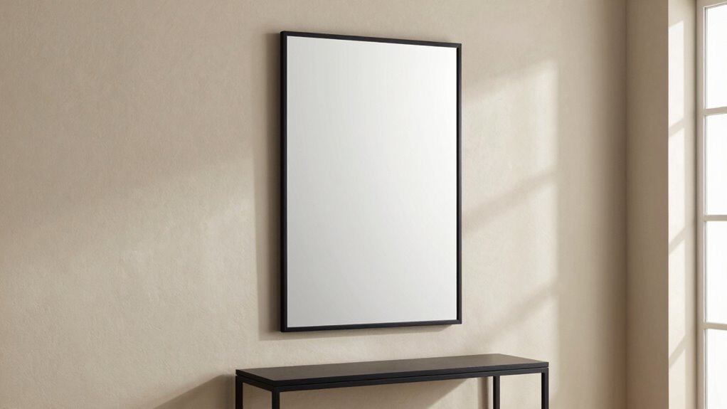 proportional entryway mirror sizing