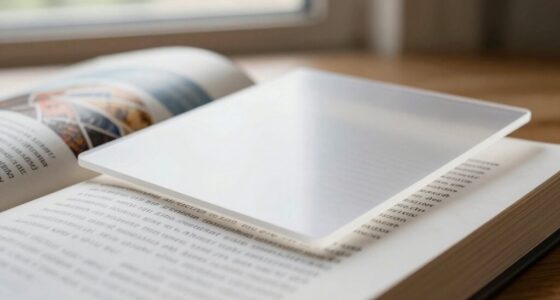 reduce glare on pages