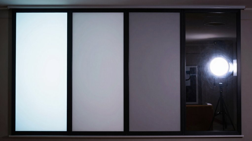screen gain impacts brightness