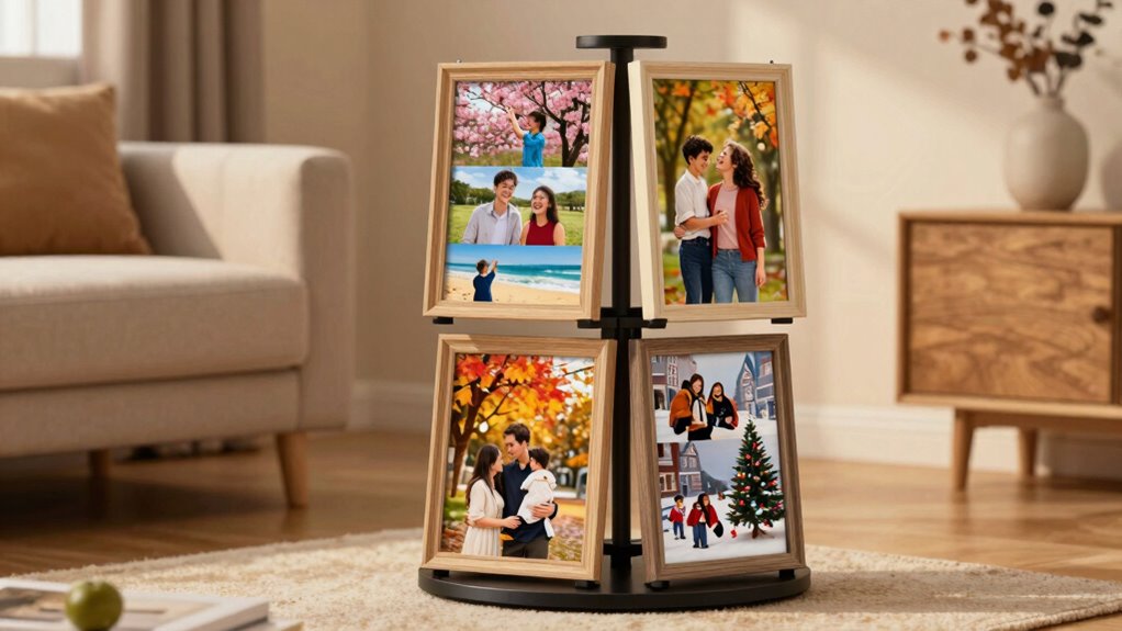 seasonal themed photo displays