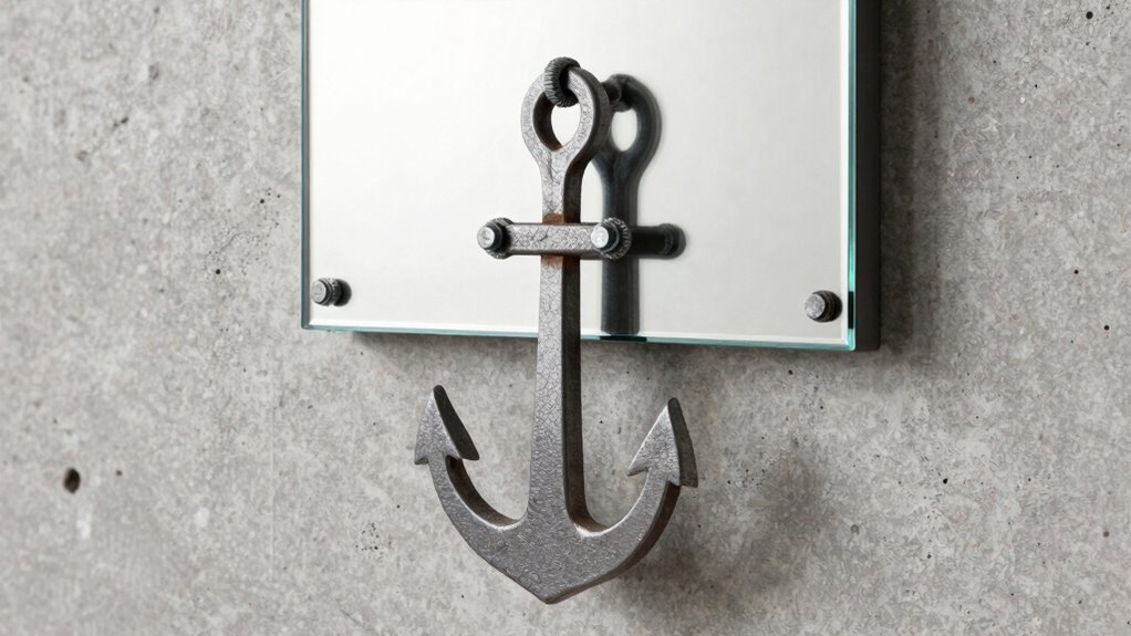 secure heavy mirror hardware