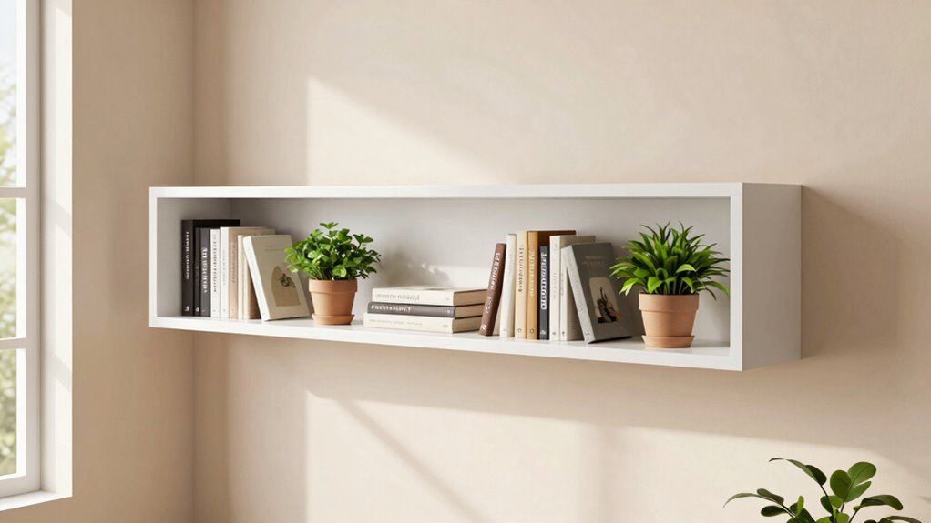 shelf height and color coordination