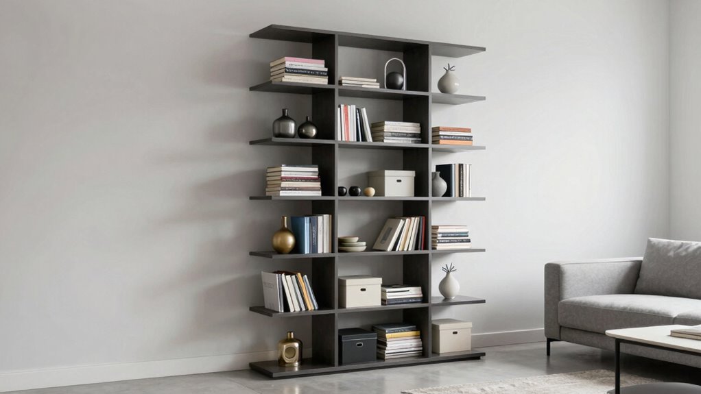 shelves lighting clutter control