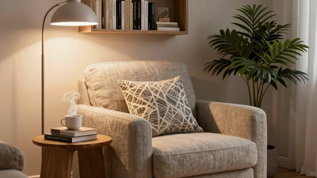 smart clutter free reading space