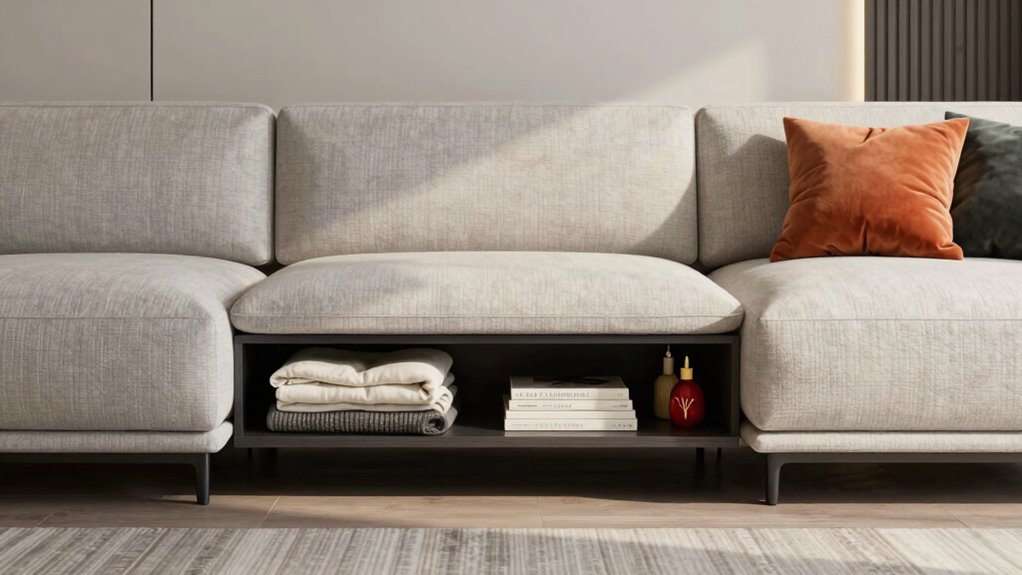 smart under sofa organization