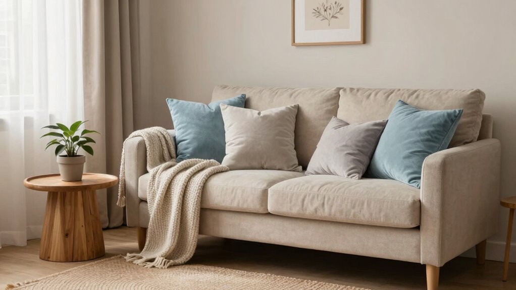 soft neutral calming decor