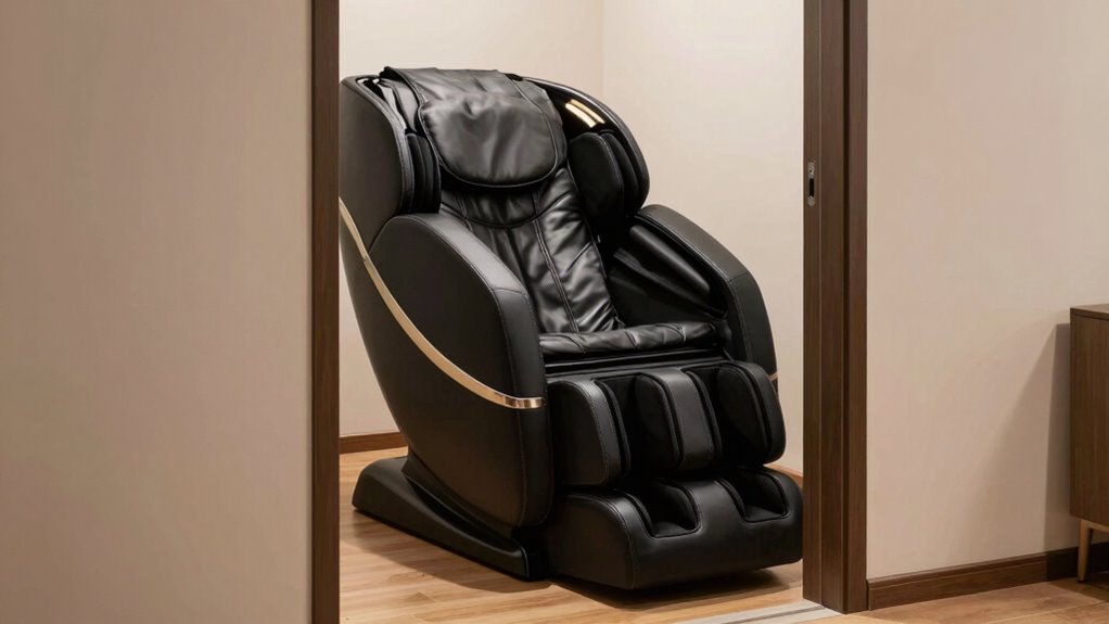 space saving massage chair