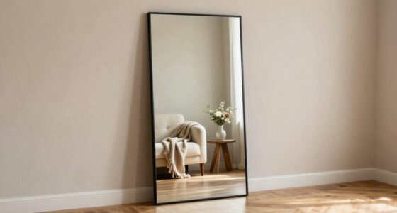 strategic floor mirror placement