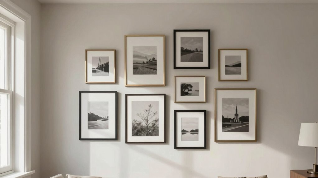 strategic harmonious gallery arrangement