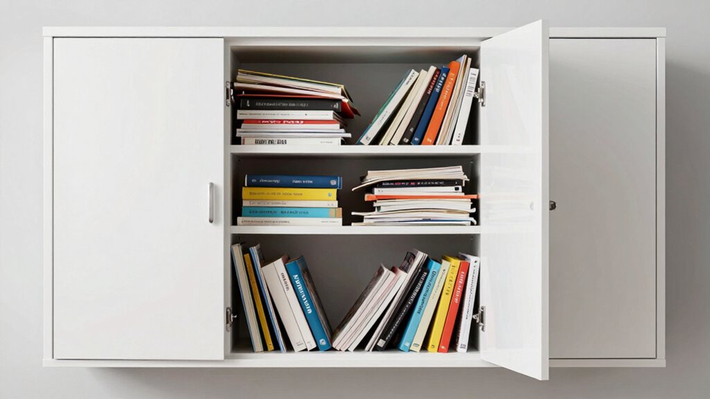 strategic organized book storage