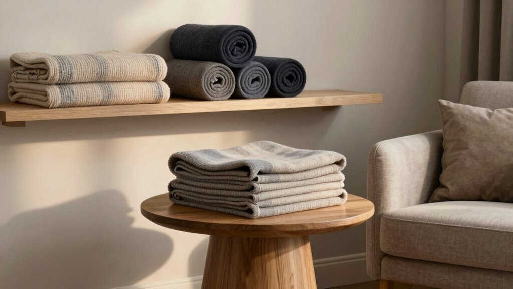 stylish clutter free blanket storage
