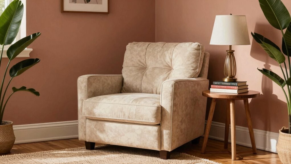 stylish organized comfortable reading nook