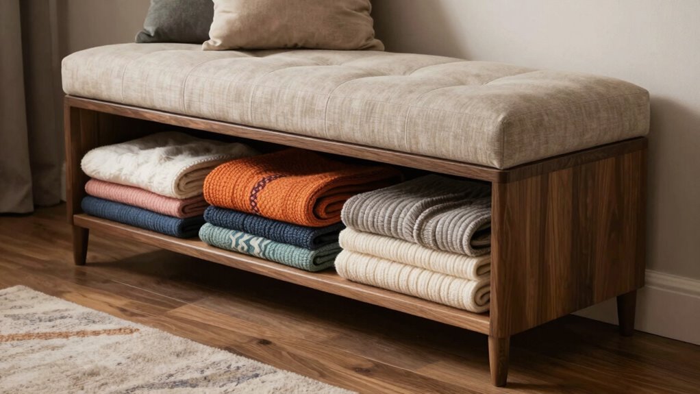 stylish storage bench decor
