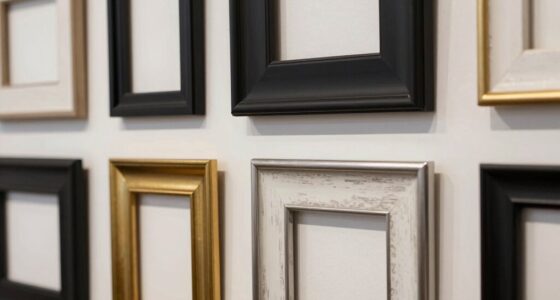 subtle frame finish contrasts