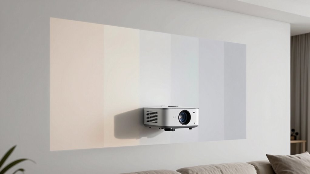 test swatches under lighting