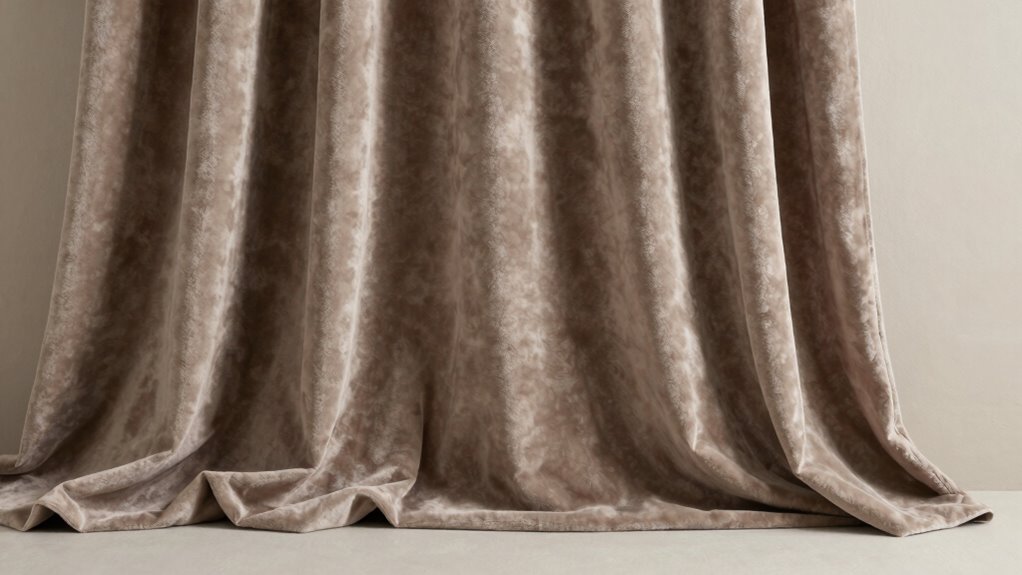 thick curtains absorb sound