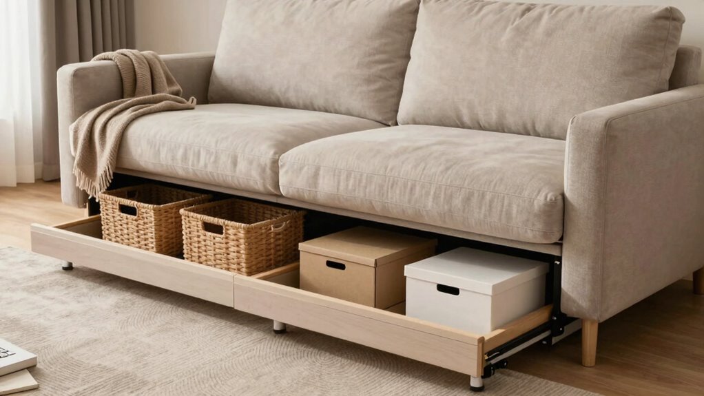 under sofa storage solutions